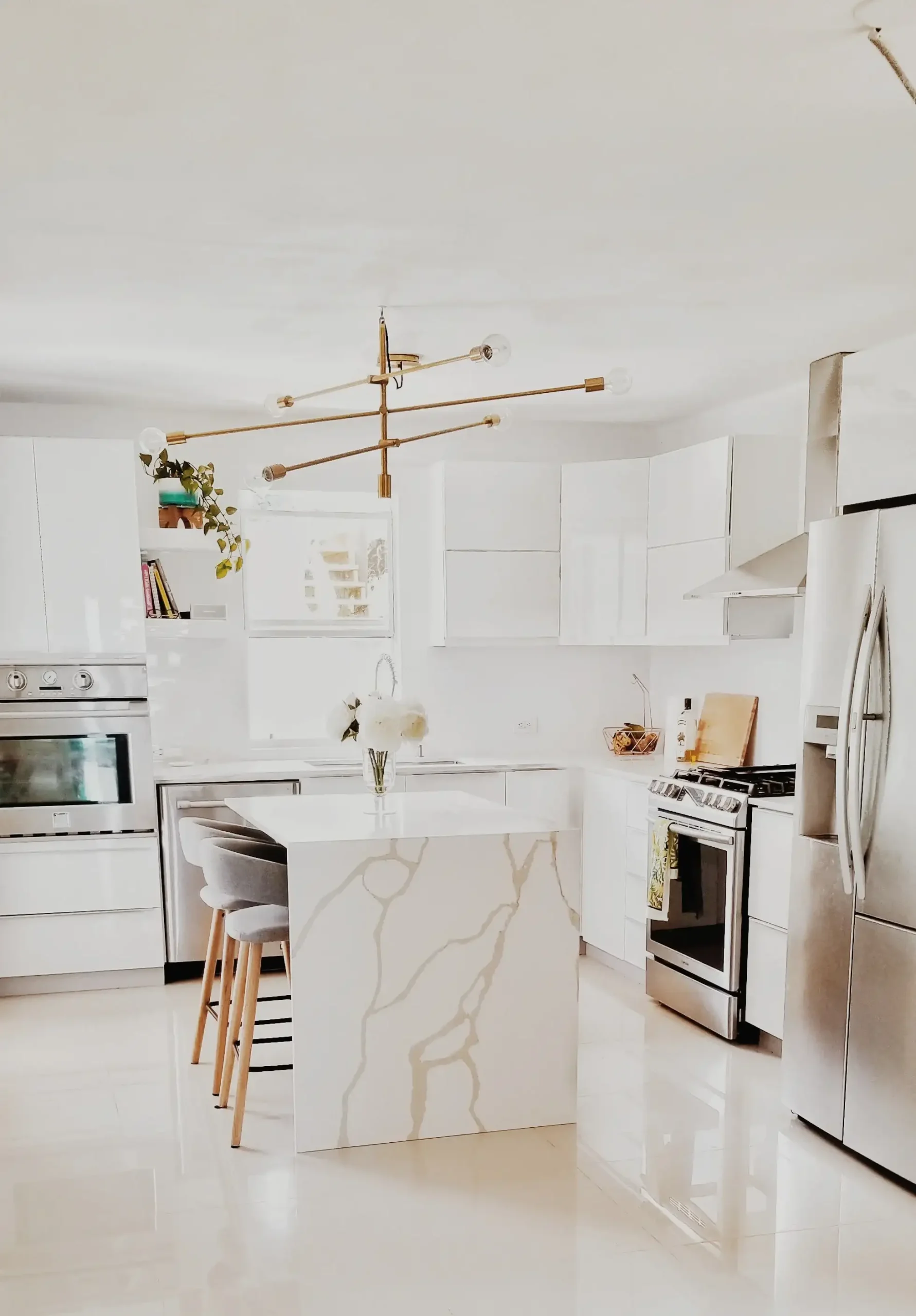 cocina de diseño moderno decorada